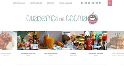 Desktop Screenshot of cuadernosdecocina.com