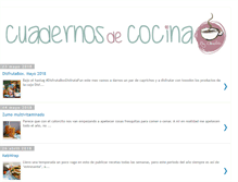 Tablet Screenshot of cuadernosdecocina.com